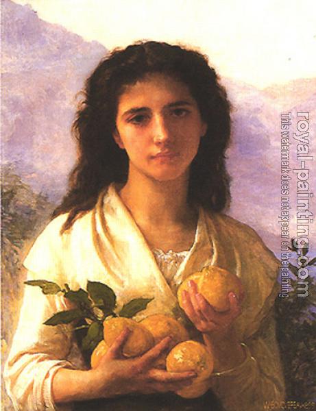 William-Adolphe Bouguereau : Girl Holding Lemons